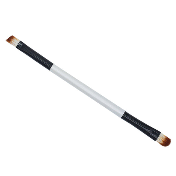 Double-end Eyeshadow Eyebrow Brush - Black