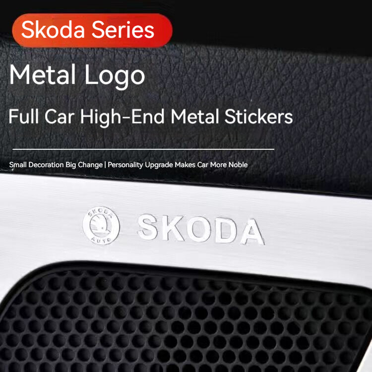 LKX-0410-1 High Grade Alloy 3D Metal Car Manufacturer Logo Label Sticker Car Upgrading Decorations - 1 Pack/30 Pieces