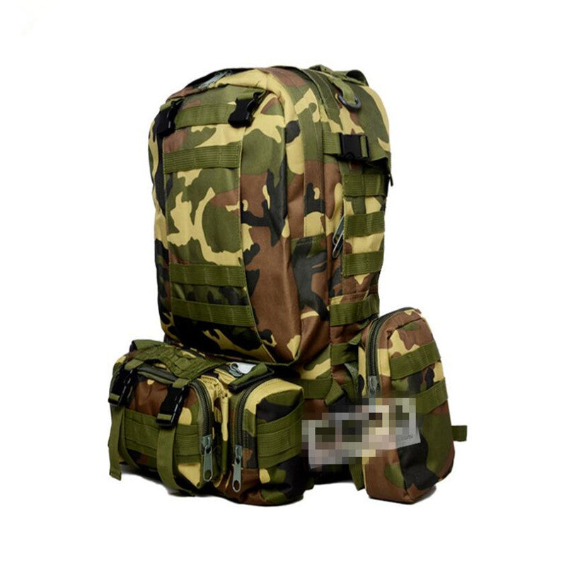 1000D Premium Outdoor Nylon Backpack - Jungle Camo