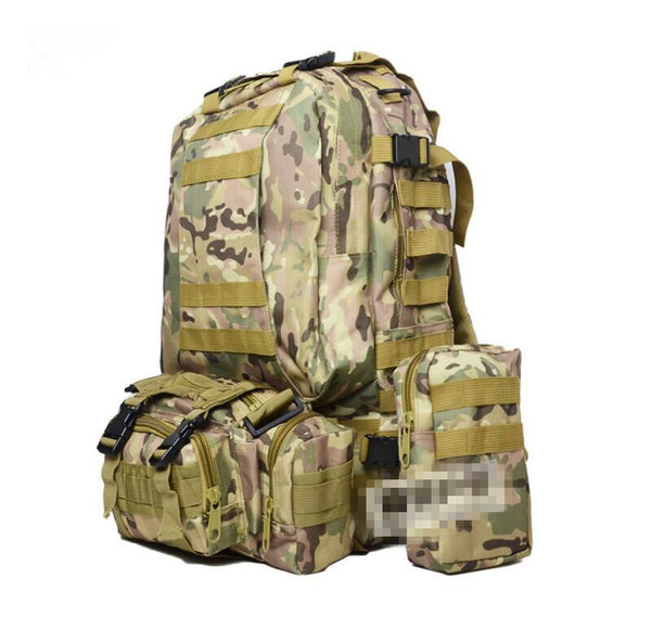 1000D Premium Outdoor Nylon Backpack - Yellow Camo