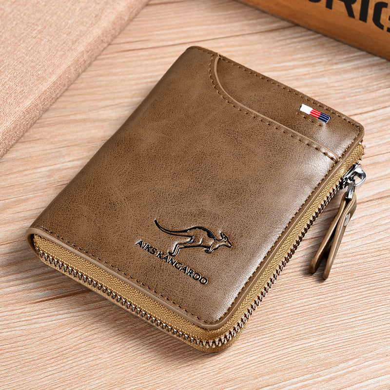 KM -141 Leather Anti-Theft Wallet for Men