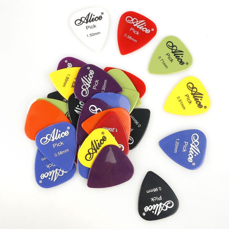 100Pcs Premium Guitar Alice Picks - Mix