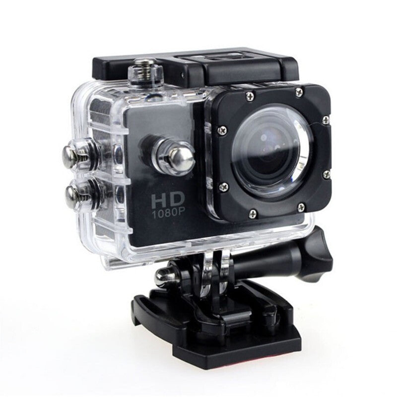 1080P HD Sports DV Mini Waterproof Camera - Black