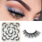 10 Pairs Luxury 6D False Strip Eyelashes - Black