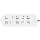 10 Sub Controls Premium 3m Surge Protectors - White