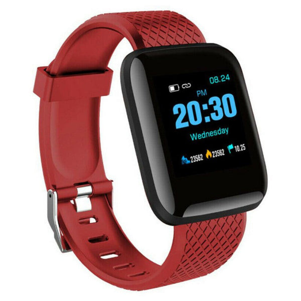 116 Plus Smart Fitness Bracelet Equipment - Red