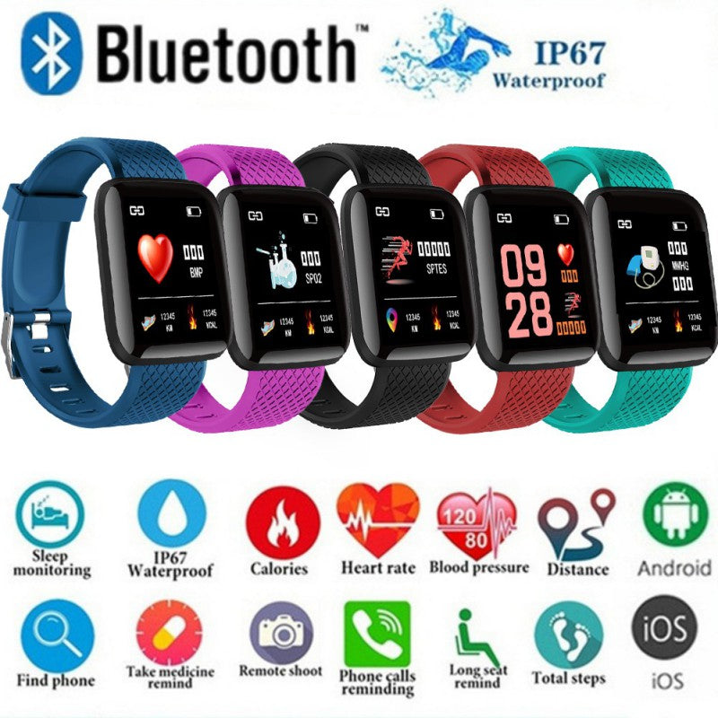 116plus IP67 Premium Smart Wristband - Violet