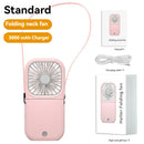 LHB-040801 Mini Foldable Hanging Neck Charging Treasure Cooling Fan