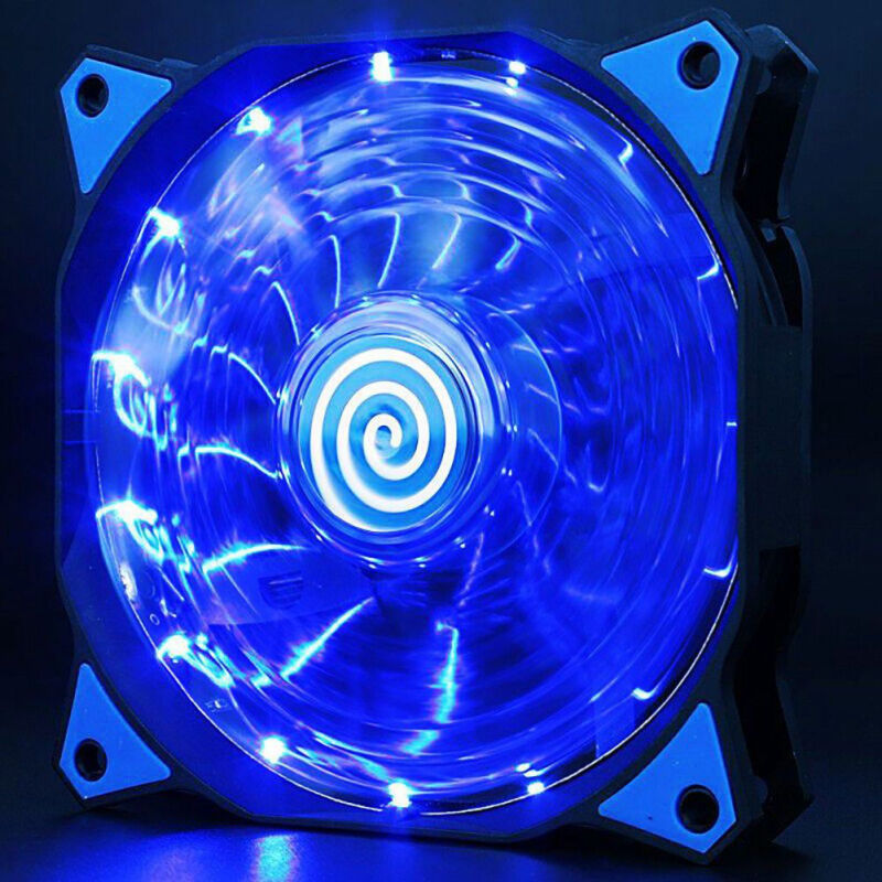 120mm,12CM Fan,12VDC 3P IDE 4pin Led Cooling Fan - Blue