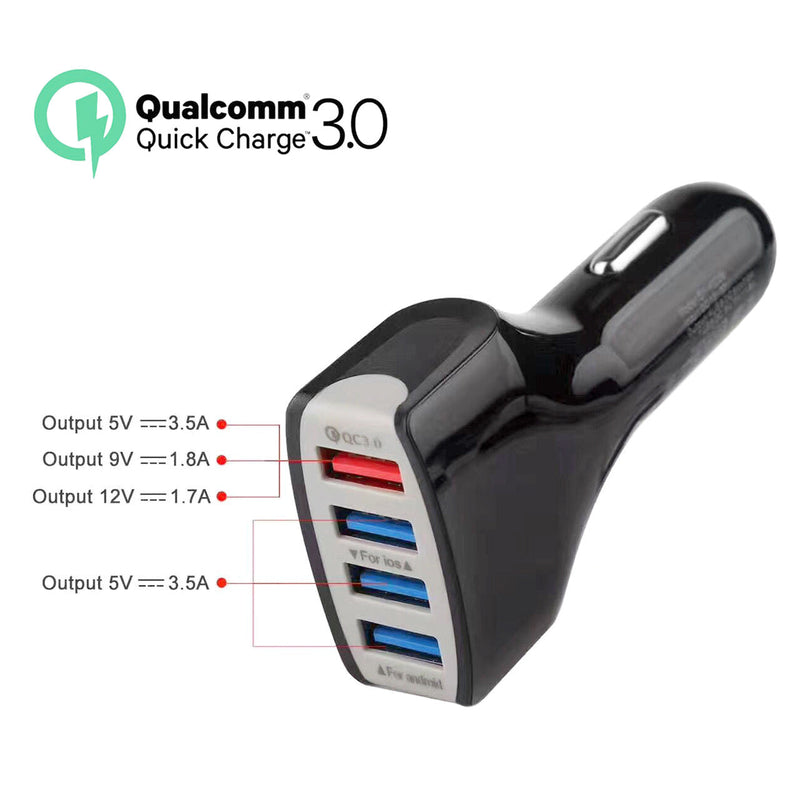 Quick Car Charger With 4 USB Port