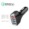 USB 4.2A Premium Fast Car Charging Adapter -Black+White