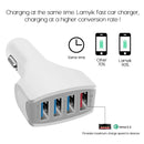 USB 4.2A Premium Fast Car Charging Adapter -Black+White