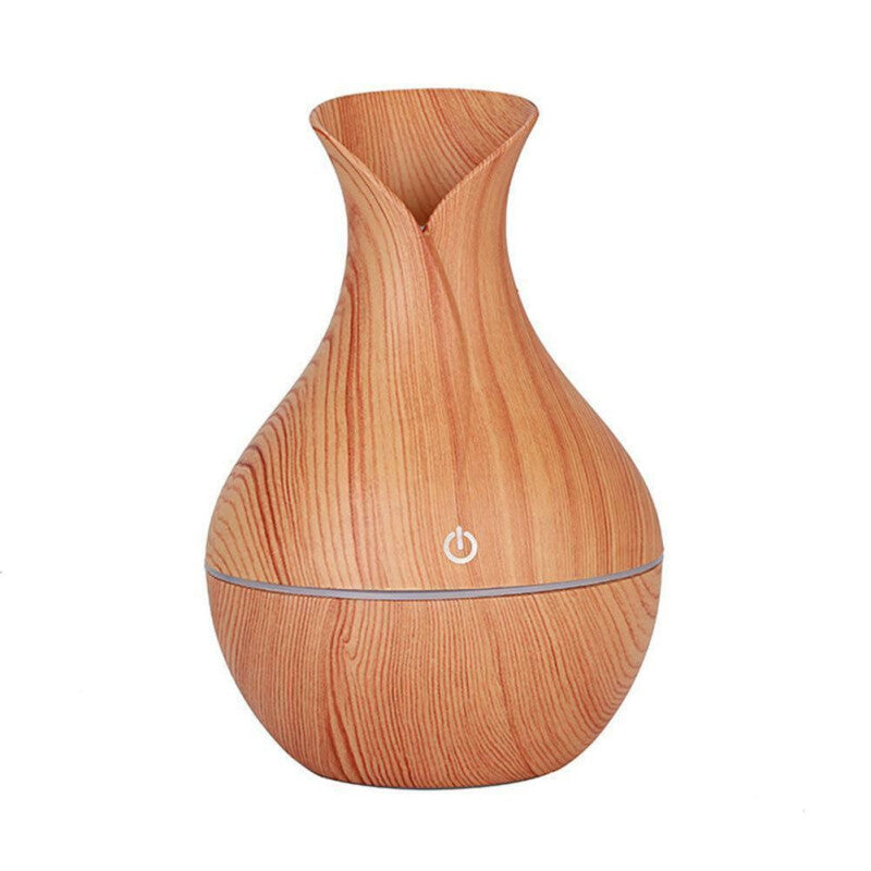 130ml Decorative USB LED Air Humidifier - Brown