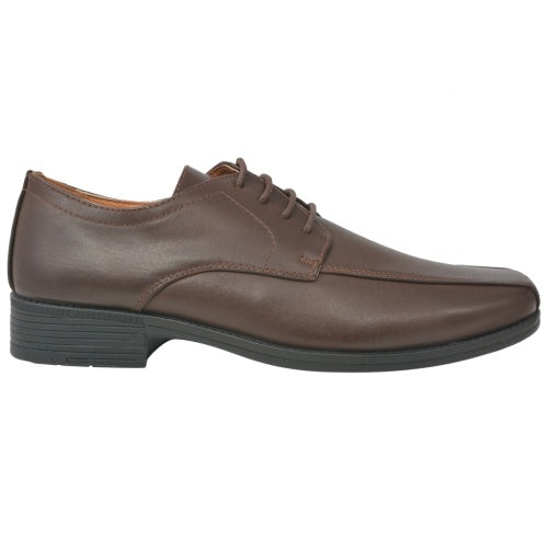 Lace-up shoes for men Brown 40 PU leather