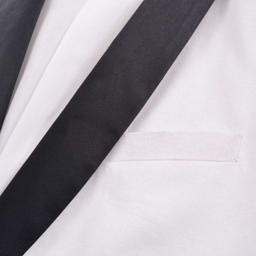 Two-piece evening suit Black Tie Smoking Men's size 54 White