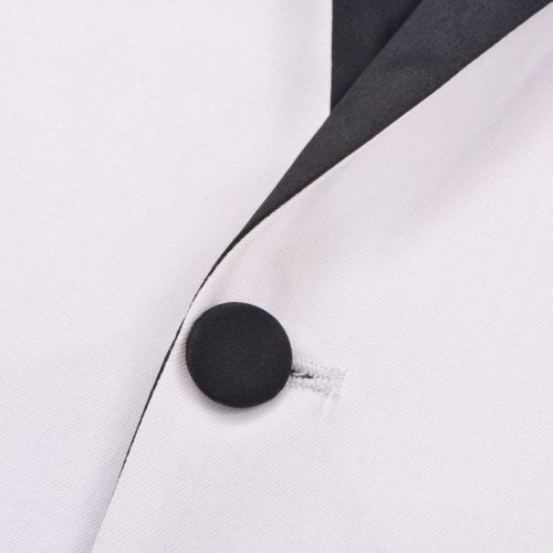 Two-piece evening suit Black Tie Smoking Men's size 54 White