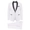 Two-piece evening suit Black Tie Smoking Men's size 54 White