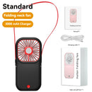 LHB-040801 Mini Foldable Hanging Neck Charging Treasure Cooling Fan