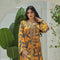 KTX-7982838055128 Binded Design Print V Neck Kaftan Dress