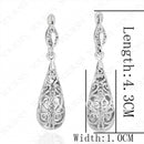 18K High Quality Fashion Stud Earrings - Silver