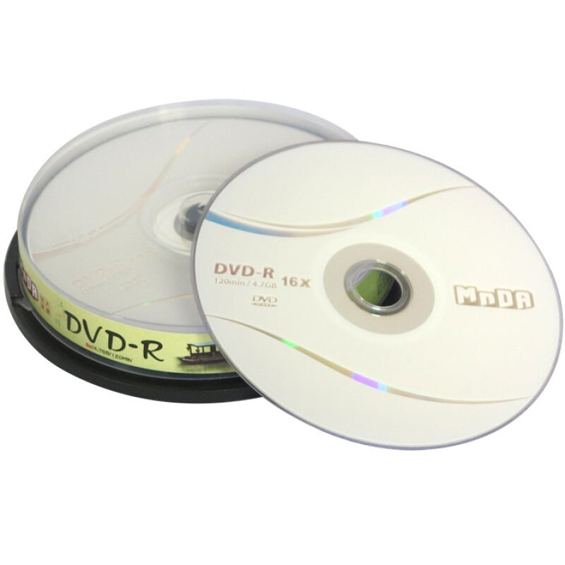 مينغ بريميوم DVD-R 10 أقراص مضغوطة فارغة - أبيض