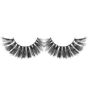 1 Pair 3D Mink Natural Hair False Eyelashes - Black