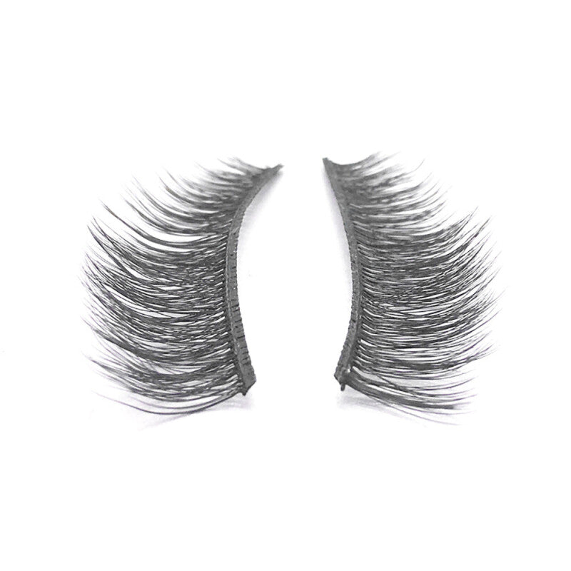 1 Pair Luxury 3D Fluffy False Eyelashes - Black