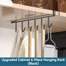 KT-12-28-1  Kitchen Hooks & Racks, No Hole Hooks, Storage Hooks, Under Cabinet Hanging Hangers, Spoon & Spatula Hangers - 4 Pieces