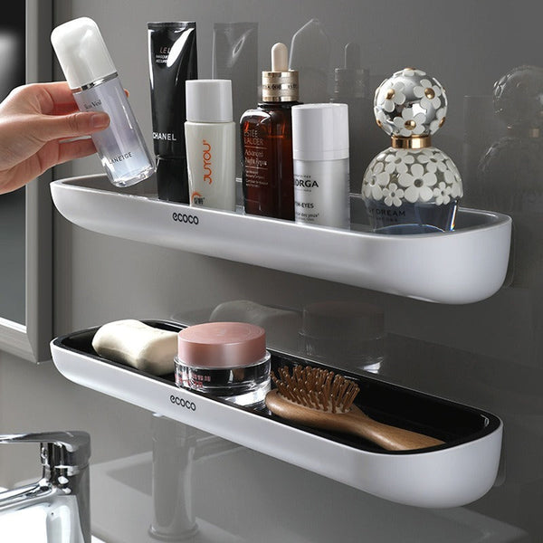 KT-1-10-05 Eco Space Wall Organizer: Smart Towel Rack for Bathrooms, No Drilling Required!