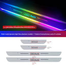 KT-1107002 Brand-Specific Car Ambient Light with Logo, Threshold Ambient Light, Welcome Pedal LED Sensor Light, Car Modification Decoration Fluorescent Breathing Lights - 4 Pieces