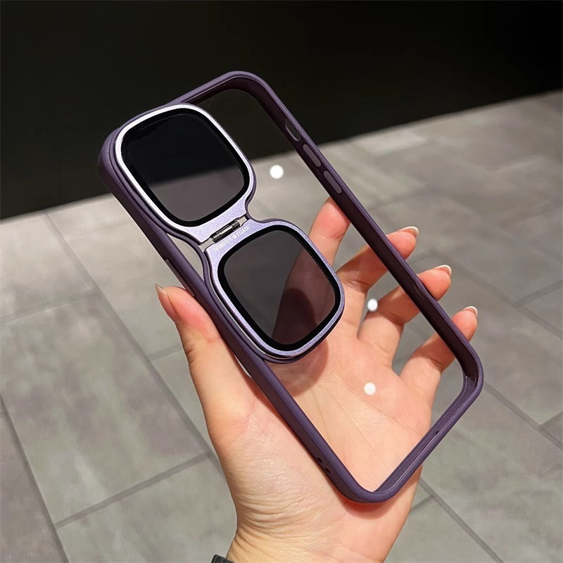 AB-041702 Sunglasses Lens Cover Invisible Stent High Transmittance Phone Case for Apple 15promax/14/13 Creative Iphone12 Protective Cover Personalized Net Red Senior