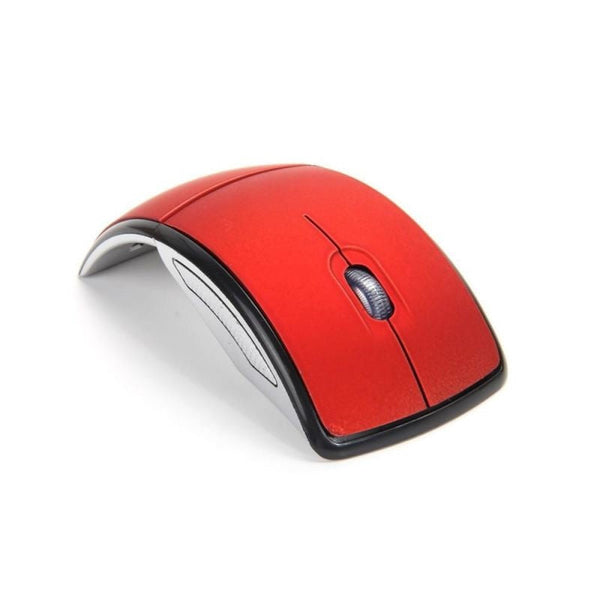 2.4Ghz Durable Foldable Wireless Mouse - Red