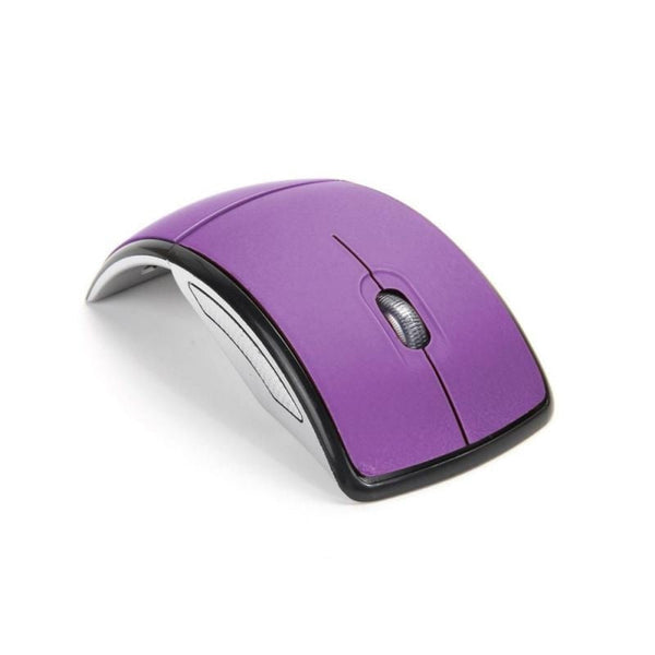 2.4Ghz Durable Foldable Wireless Mouse - Purple