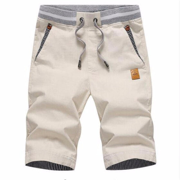 2020 M-4 Summer Solid Fashionable Cargo Shorts - White