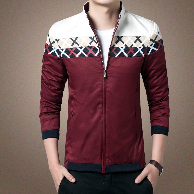 2020 New Arrival Fashionable Slim Fit Jacket - Red