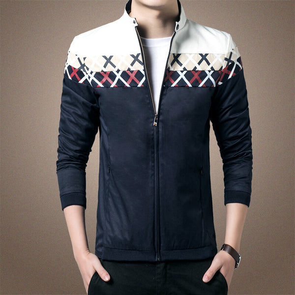 2020 New Arrival Fashionable Slim Fit Jacket - Blue