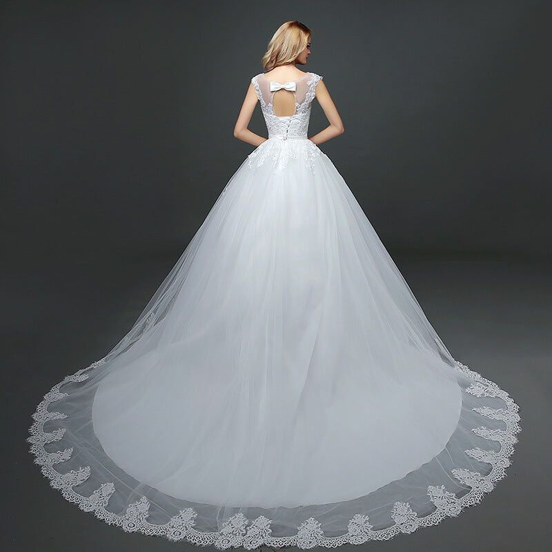 2020 New Style Big Tail Wedding Dress - White