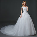 2020 New Style Large Wedding Tail Dress - White