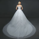 2020 New Style Large Wedding Tail Dress - White