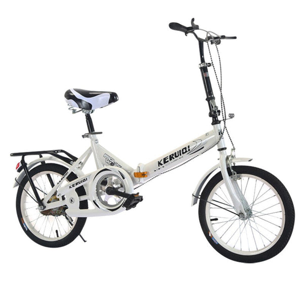 20 Inch Premium Mini Portable Folding Bike - White