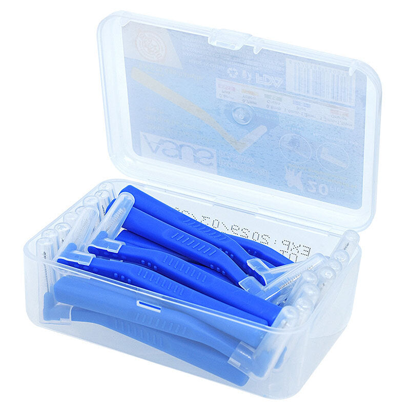 20 Pcs. L-Shaped Interdental Brush Oral Care - Blue