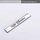 KT12-15-002 Personalized 3D Side Stickers, Trunk Stickers, Letter Fender Stickers, Metal Car Stickers, Body Modification Stickers - 2 Pieces