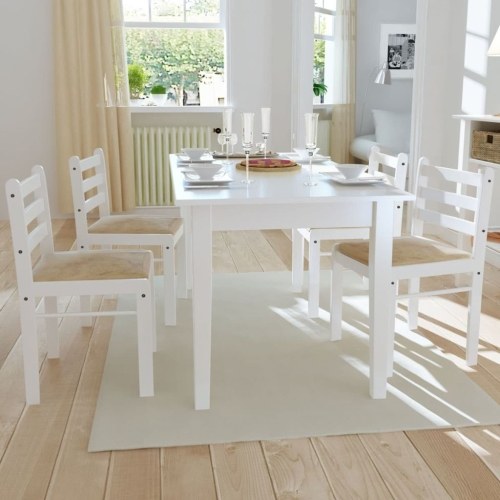 4PCS Wooden Dining Chair Kitchen Chair