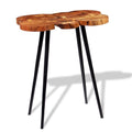 Log Bar Table Solid Acacia Wood 90x60x110 cm