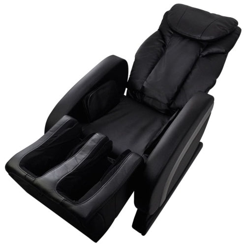 Electric Massage Chair Imitation Leather Black