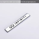 KT12-15-002 Personalized 3D Side Stickers, Trunk Stickers, Letter Fender Stickers, Metal Car Stickers, Body Modification Stickers - 2 Pieces