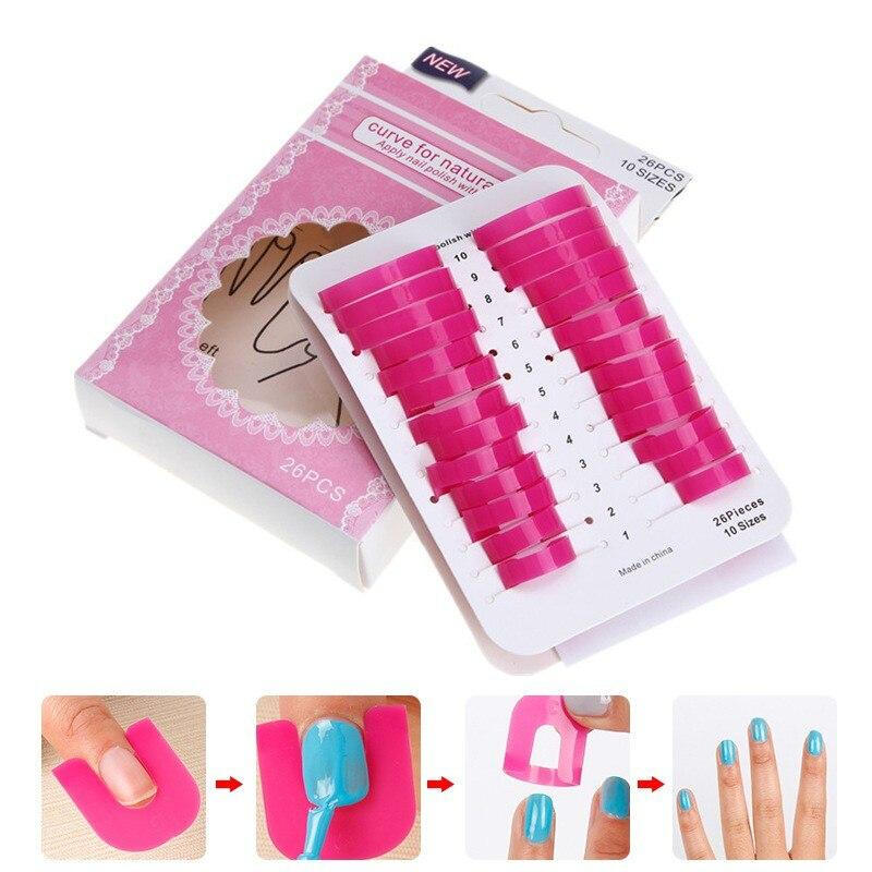 26 Pcs. Nail Art Equipment Manicure Tool - Pink