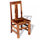 Dining Chairs 4 pcs Solid Sheesham Wood (243964x2)