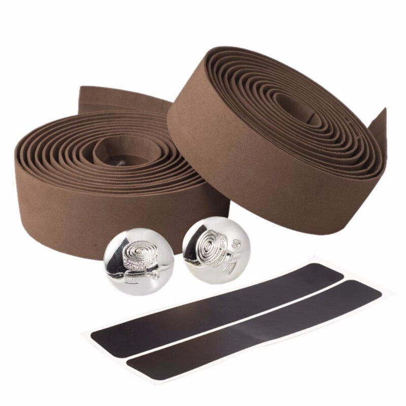 2 Pcs Eva High Quality Road Handlebar Tapes - Brown