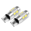 2 Pcs Power 10 LED Side Bulbs - Ivory White